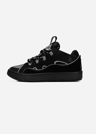 Lanvin curb sneakers black