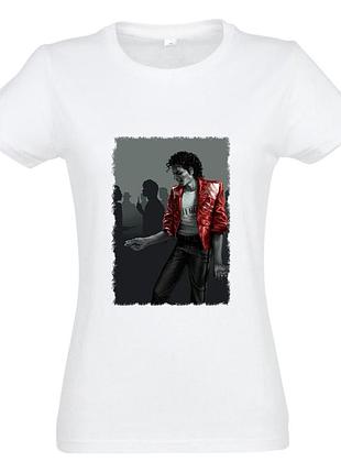 Футболка майкл джексон michael jackson (f0047) білий