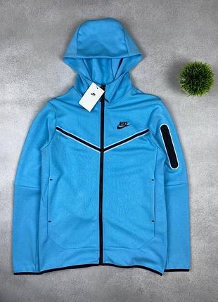 Мужская спортивная кофта nike tech fleece premium качества на каждый день, стильная тазручная модель