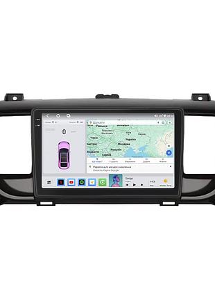 Штатная магнитола lesko для peugeot expert iii 2016-н.в. экран 9" 4/64 qled carplay 4g wi-fi gps 360 prime
