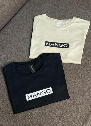 Преміальна футболка mango m, черный