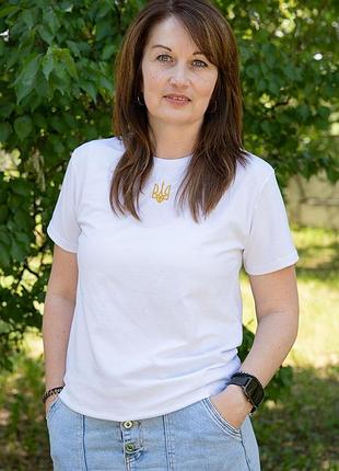 Футболка з гербом 3xl, білий