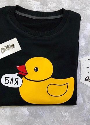 Чоловіча/жіноча футболка з качкою б*я xxl