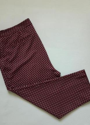 Мегаклассные стрейчевые укороченные зауженные брюки в горох батал dorothy perkins3 фото