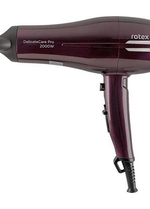 Фен rotex deliсateсare pro rff202-v 2000 вт фиолетовый