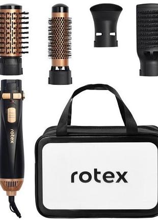Фен-щетка rotex rhс490-t 1200 вт черный
