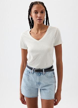 Футболка женская хлопковая gap (4826241296608) polka dot s белая