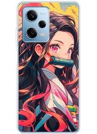 Чохол силіконовий з картинкою на xiaomi redmi note 12 pro 5g (аніме, anime)