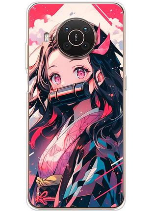 Чохол силіконовий з картинкою на nokia x10 (аніме, anime)