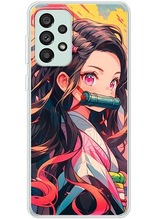 Чохол силіконовий з картинкою на samsung galaxy a73 5g (a736) (аніме, anime)