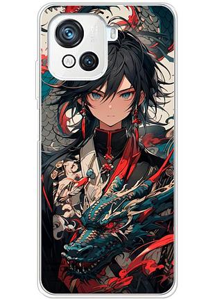 Чехол силиконовый с картинкой на blackview oscal c80 (аниме, anime)
