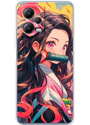 Чехол силиконовый с картинкой на xiaomi poco x5 5g (аниме, anime)