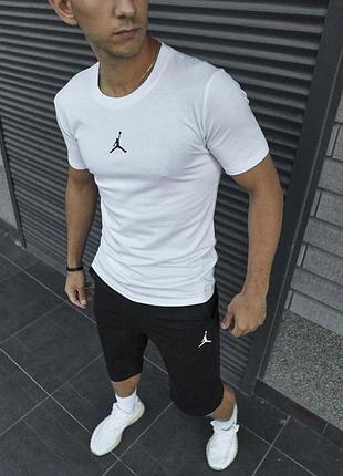 Футболка белая мужская jordan s m l xl xxl 3xl