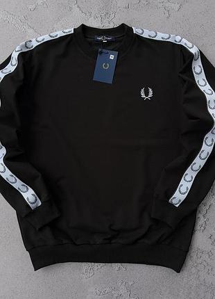 Свитшот черный с лампасом мужской fp двунить турция xl, xxl,