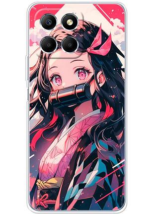 Чехол силиконовый с картинкой на huawei honor x6 (аниме, anime)