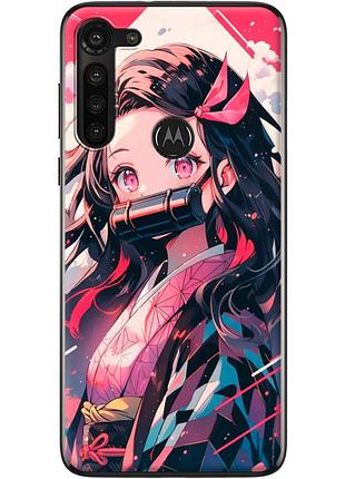 Чехол силиконовый с картинкой на motorola g8 power (аниме, anime)