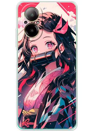 Чехол силиконовый с картинкой на realme c67 (аниме, anime)