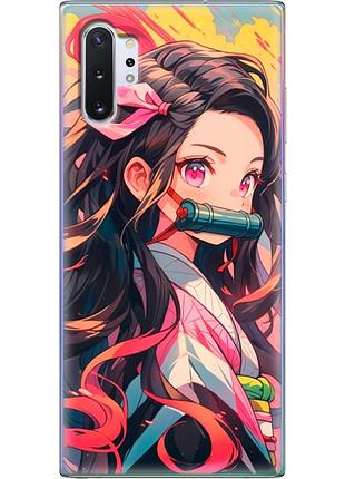 Чехол силиконовый с картинкой на samsung galaxy note 10 plus (n975) (аниме, anime)