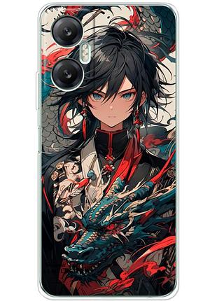 Чохол силіконовий з картинкою на infinix hot 20 5g (аніме, anime)