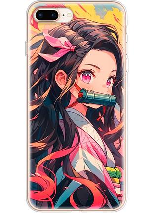 Чохол силіконовий з картинкою на iphone 7 plus (аніме, anime)