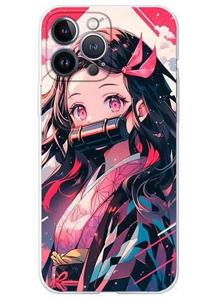 Чохол силіконовий з картинкою на iphone 13 pro (аніме, anime)