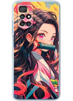Чохол силіконовий з картинкою на xiaomi redmi 10 (аніме, anime)