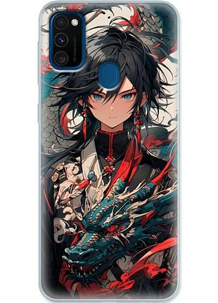 Чохол силіконовий з картинкою на samsung galaxy m21 (m215) (аніме, anime)