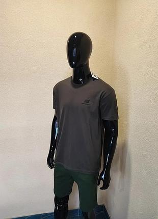 Футболка new balance 100% коттон графит 2xl