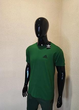 Футболка adidas 100% коттон белая m