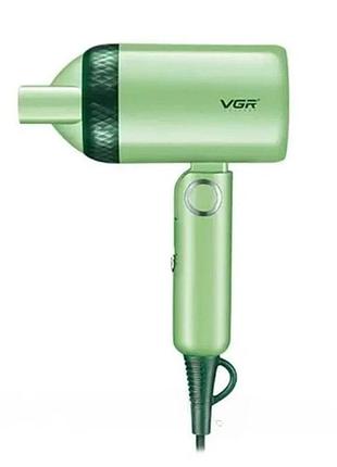 Фен vgr v-421 1200 вт салатовый