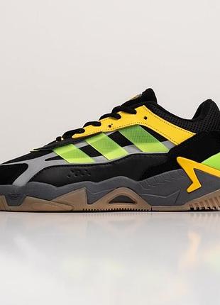 Кросівки чоловічі adidas niteball ii white black green розмір 41 43 45