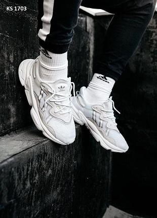 Кроссовки мужские бежевые 44 adidas ozweego кросівки чоловічі