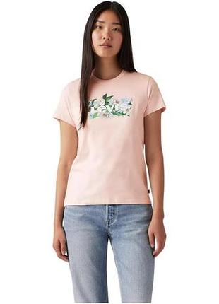 Женская футболка levi's (236891921603) graphic perfect t-shirt s розовая