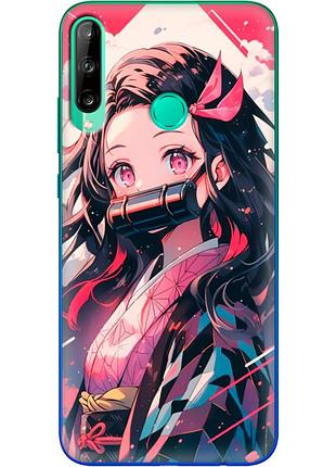 Чехол силиконовый с картинкой на huawei p40 lite e (аниме, anime)