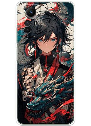 Чехол силиконовый с картинкой на xiaomi redmi note 12s (аниме, anime)