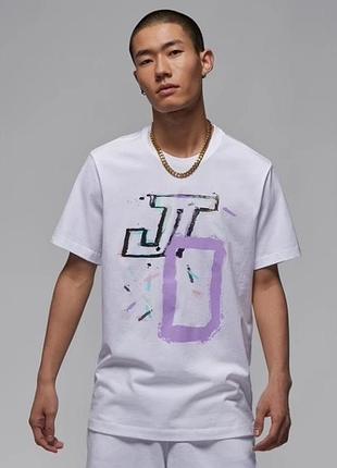 Футболка jordan t-shirts men white hf3948-100