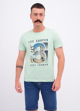Чоловіча зелена футболка lee cooper зелений, m