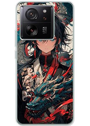 Чехол силиконовый с картинкой на xiaomi 13t (аниме, anime)