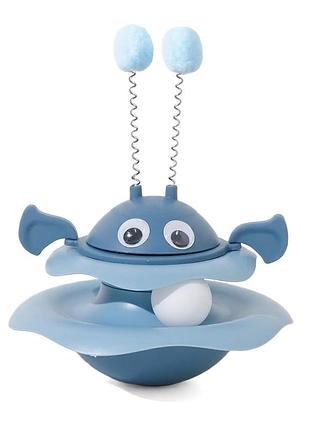 Игрушка taotaopets 014435 для кота интелектуальная неваляшка dark blue