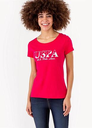 Жіноча футболка u.s.polo assn. (786660536485) uspa metallic slashed m фуксія