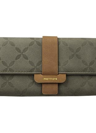 Женский кошелек prettyzys pt18-989 клатч с пряжкой повседневный green