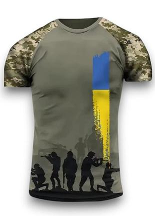 Чоловіча футболка слава україні (army) / xl