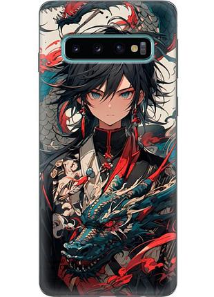 Чохол силіконовий з картинкою на samsung galaxy s10 (g973) (аніме, anime)