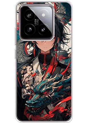 Чохол силіконовий з картинкою на xiaomi 14 (аніме, anime)