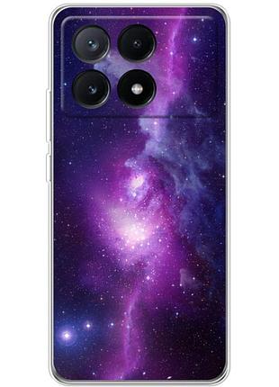 Чохол силіконовий з картинкою на xiaomi poco x6 pro 5g (космос)