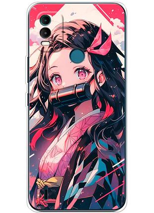 Чехол силиконовый с картинкой на nokia c21 plus (аниме, anime)