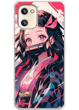 Чехол силиконовый с картинкой на umidigi a13s (аниме, anime)