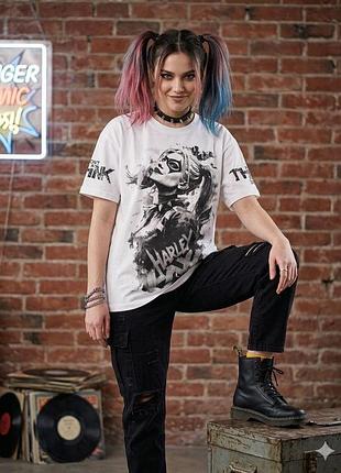 ✨базовая футболка "oversize" с стильным накатом✨