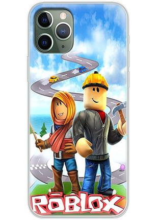 Чохол силіконовий з картинкою на iphone 11 pro (роблокс, roblox)