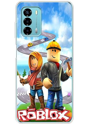 Чохол силіконовий з картинкою на zte blade v40 vita (роблокс, roblox)